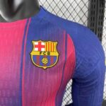 Barcelona 2025-26 Home Long Sleeve Jersey Player Version - Image 3