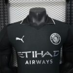 Manchester City 2025-26 Black Silver Special Edition Jersey Player Version - Image 3