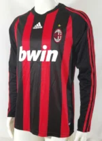 AC Milan 2008-09 Home Retro Long Sleeve Jersey - Image 3