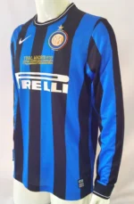 Inter Milan 2009-10 Home Retro Long Sleeve Jersey - Image 3