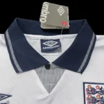 England 1990-91 Home Retro Jersey - Image 3