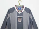 England 1996-97 Away Retro Long Sleeve Jersey - Image 3