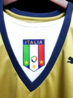 Italy 2006-07 Yellow Goalkeeper Retro Jersey - Image 3