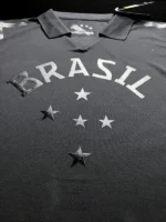Brazil 2013-14 Black Retro Jersey - Image 4