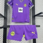 Borussia Dortmund 2025-26 Purple Special Edition Kids Kit - Image 8