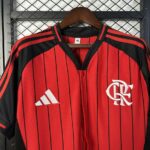 Flamengo 2025-26 Red Black Pinstripe Special Edition Jersey - Image 4