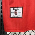 AC Milan 1998-99 Red Away Retro Jersey - Image 4