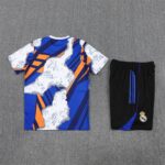 Real Madrid 2025-26 Yellow Blue (Camo Edition) Short Sleeve Training Kit - Image 4
