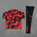 Manchester United 2025-26 Red Black (Camo Edition) Half Zip Long Sleeve Training Kit - Image 4