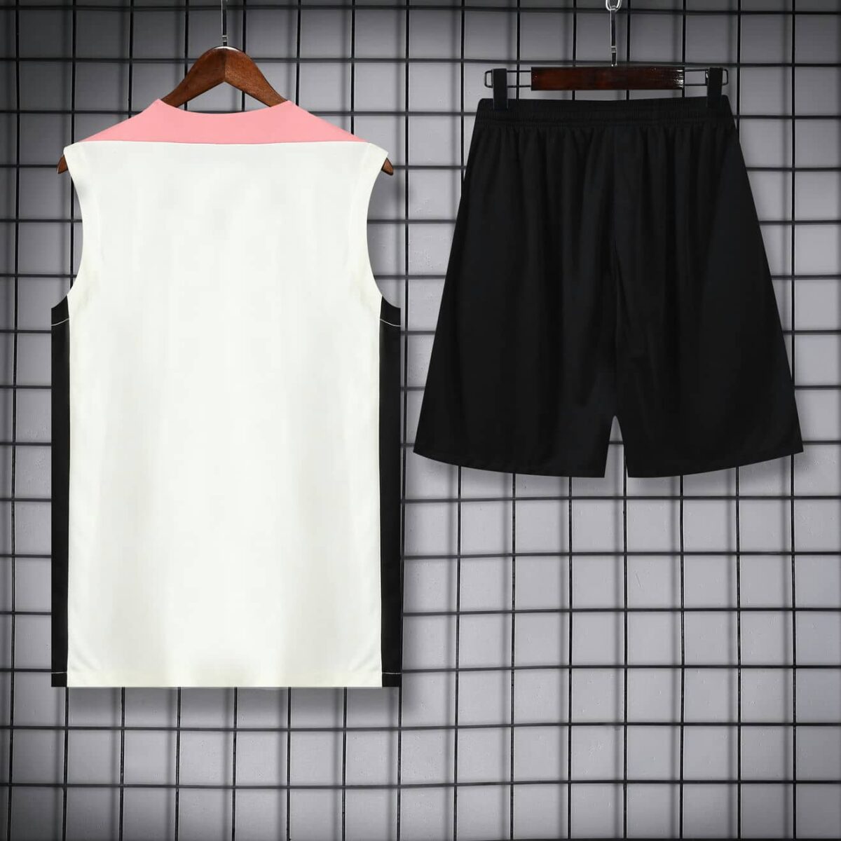 PSG Jordan 2025-26 White Black Pink Vest Training Kit - Image 4