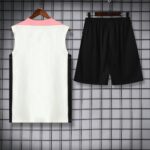 PSG Jordan 2025-26 White Black Pink Vest Training Kit - Image 4