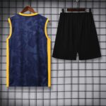 Inter Milan 2025-26 Navy and Yellow Vest Training Kit - Image 4