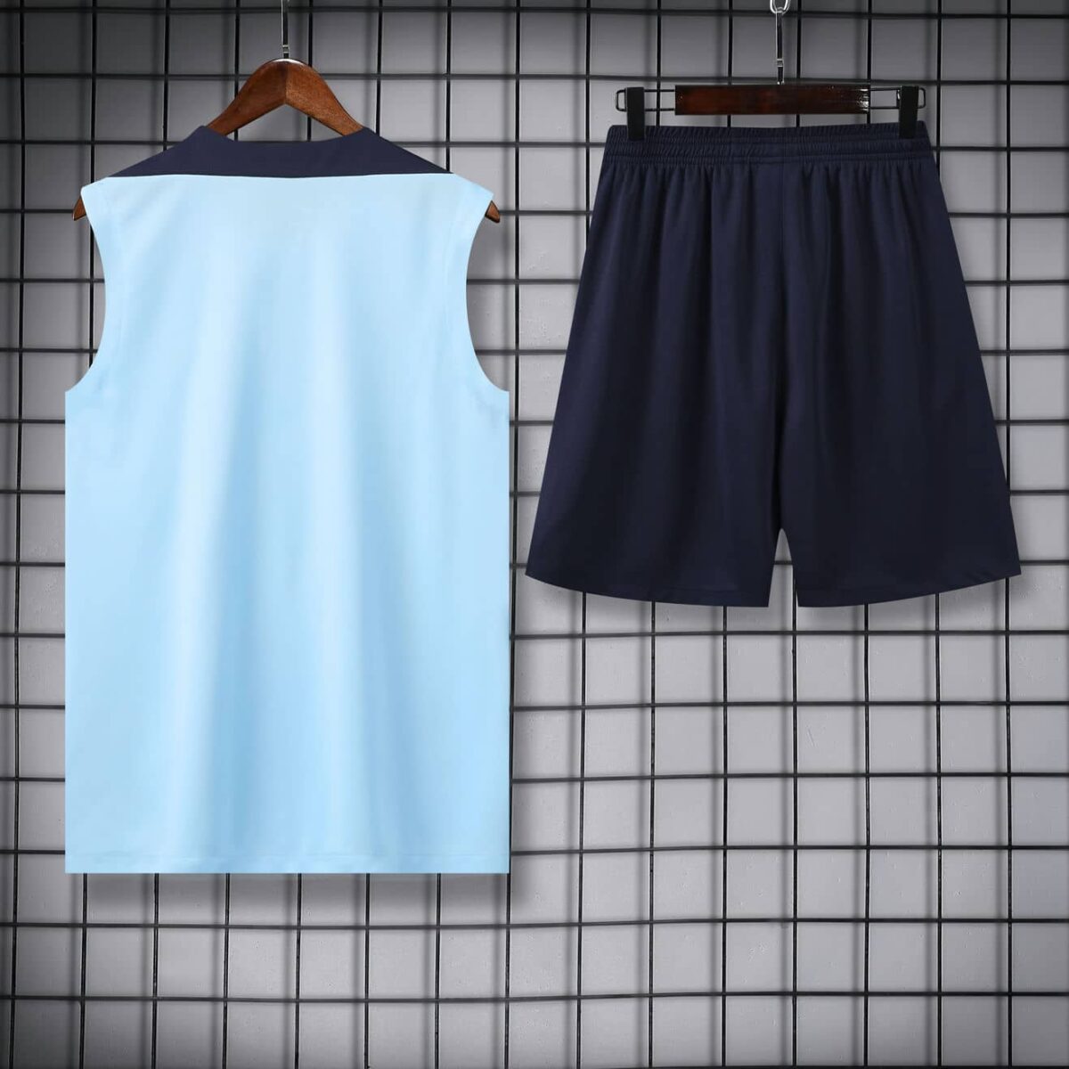 France 2025-26 Light Blue and Black Vest Training Kit - Image 4