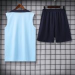 France 2025-26 Light Blue and Black Vest Training Kit - Image 4