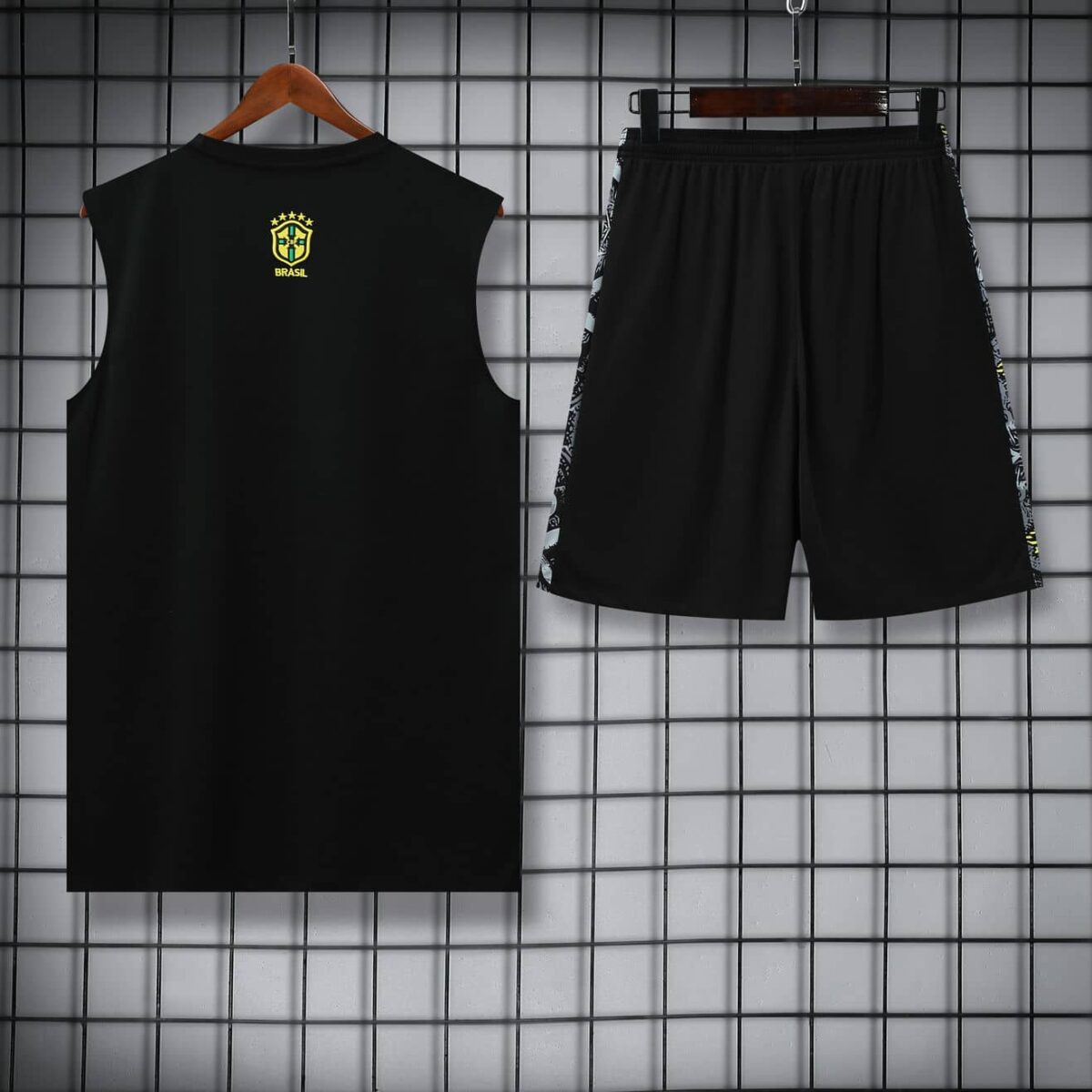 Brazil 2025-26 Grey Jesus Graphic Vest Training Kit - Image 4