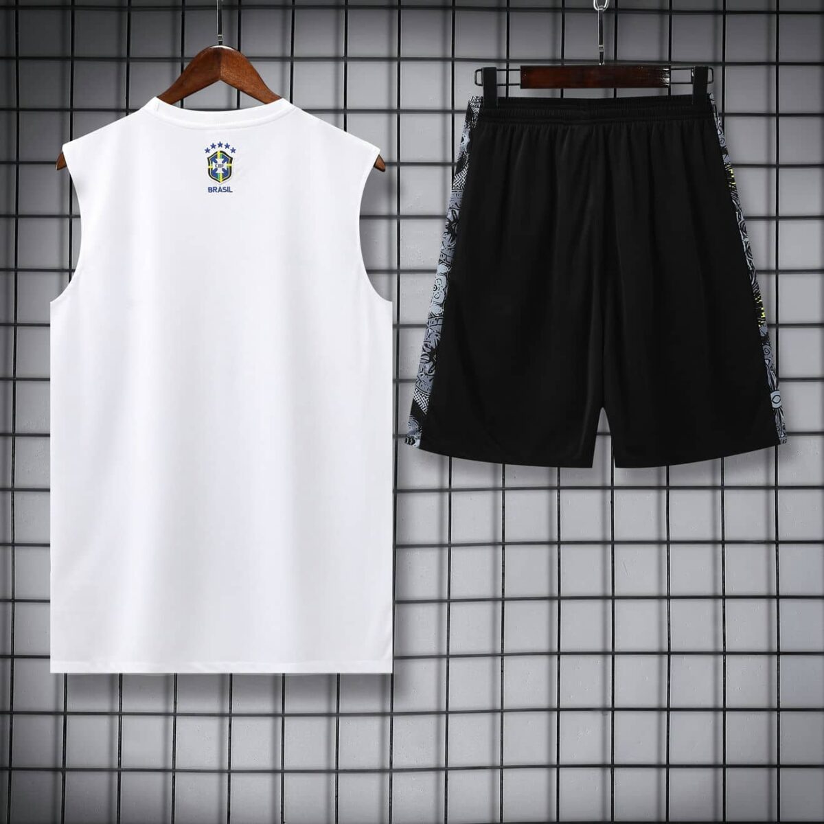 Brazil 2025-26 White Jesus Graphic Vest Training Kit - Image 4