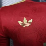 Bayern Munich 2025-26 Red Gold 125th Anniversary Special Edition Long Sleeve Jersey Player Version - Image 4