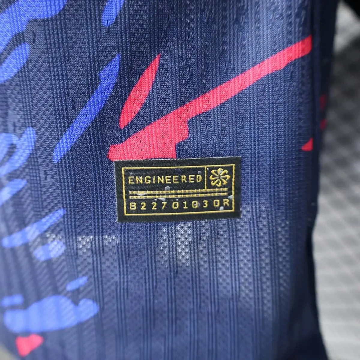 Barcelona 2025-26 Blue Red Brushstroke Special Edition Jersey Player Version - Image 4