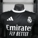 Real Madrid 2025-26 Black Classic Co-Branded Jersey Player Version - Image 4