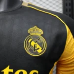 Real Madrid 2025-26 Black Yellow Panel Special Edition Jersey Player Version - Image 4