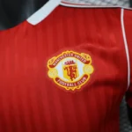 Manchester United 2025-26 Red White Collar Pinstripes Co-Branded Jersey Player Version - Image 4