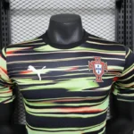 Portugal 2025-26 Black Brushstroke Training Jersey Player Version - Image 4