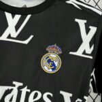 Real Madrid x Louis Vuitton 2025-26 Black Special Edition Jersey - Image 4