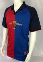 Barcelona 1999-00 Home Commemorative Edition Retro Jersey - Image 4