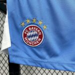 Bayern Munich 2025-26 Blue Goalkeeper Kids Kit - Image 4