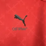 AC Milan 2025-26 Red & Green Co-Branded Diavoli OFF-WHITE Jersey - Image 4
