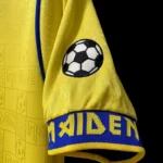 West Ham United 2008-09 Iron Maiden Yellow Retro Jersey - Image 4