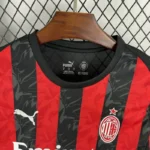 AC Milan 2025-26 Home Long Sleeve Jersey Fan Version - Image 8