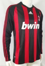 AC Milan 2008-09 Home Retro Long Sleeve Jersey - Image 4