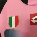 Juventus 2002-03 Pink Black Retro Jersey - Image 4