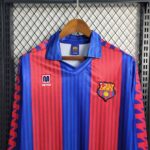 Barcelona 1992-93 Home Retro Long Sleeve Jersey - Image 4