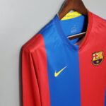 Barcelona 2006-07 Home Retro Long Sleeve Jersey - Image 4