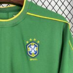 Brazil 1998-99 Green Goalkeeper Retro Jersey - Image 5