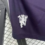 Manchester United 2025-26 Purple White Trim Shorts - Image 5