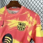 Barcelona 2025-26 Pink Yellow Pre-Match Training Jersey - Image 5