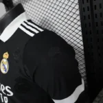 Real Madrid 2025-26 Black White Collar Co-Branded Jersey Player Version - Image 5