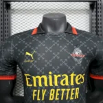 AC Milan 2025-26 Black Green Gradient Co-Branded Jersey Player Version - Image 5