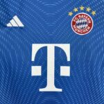 Bayern Munich 2025-26 Blue Goalkeeper Kids Kit - Image 5