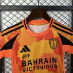 PSG 2025-26 Orange Yellow Digital Camo Pattern Kids Kit - Image 5