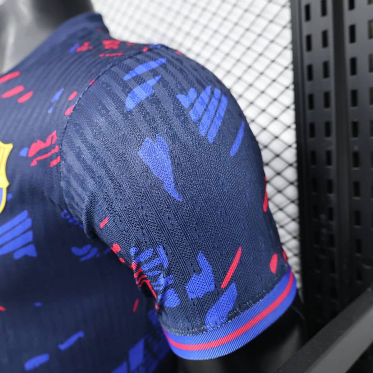Barcelona 2025-26 Blue Red Brushstroke Special Edition Jersey Player Version - Image 5