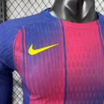Barcelona 2025-26 Home Long Sleeve Jersey Player Version - Image 5