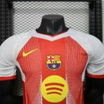 Barcelona 2025-26 Red White Stripe Special Edition Jersey Player Version - Image 5