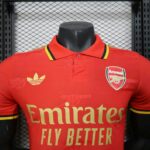 Arsenal 2025-26 Red Yellow Collar Special Edition Jersey Player Version - Image 5