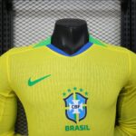 Brazil 2025-26 Home Long Sleeve Jersey Player Version - Image 5