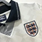 England 1990-91 White Away Retro Jersey (No Badge) - Image 5