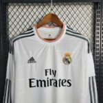 Real Madrid 2013-14 Home Retro Long Sleeve Jersey - Image 5